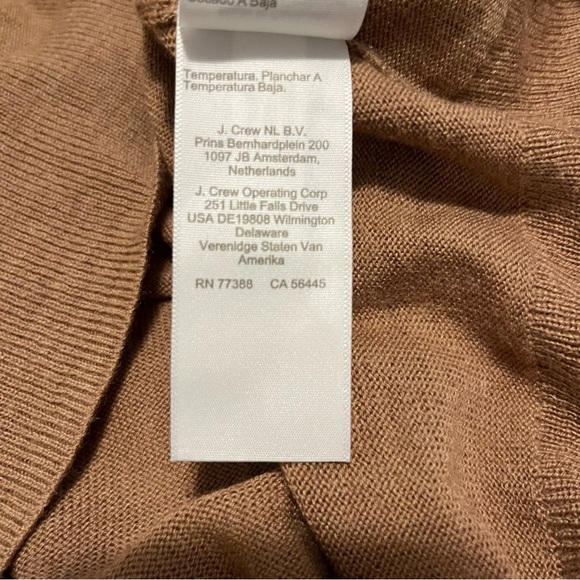 J. Crew Women's Turtleneck Sweater Tan Lightweight Classic Pullover Small - Picture 7 of 8